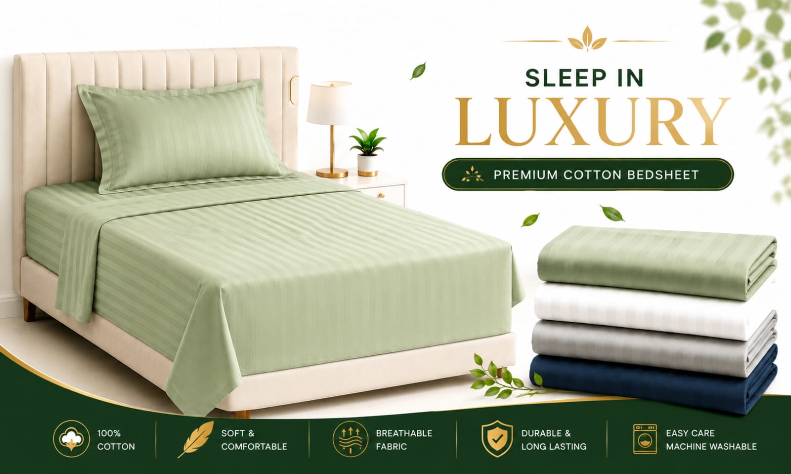 Premium fabric bed sheet