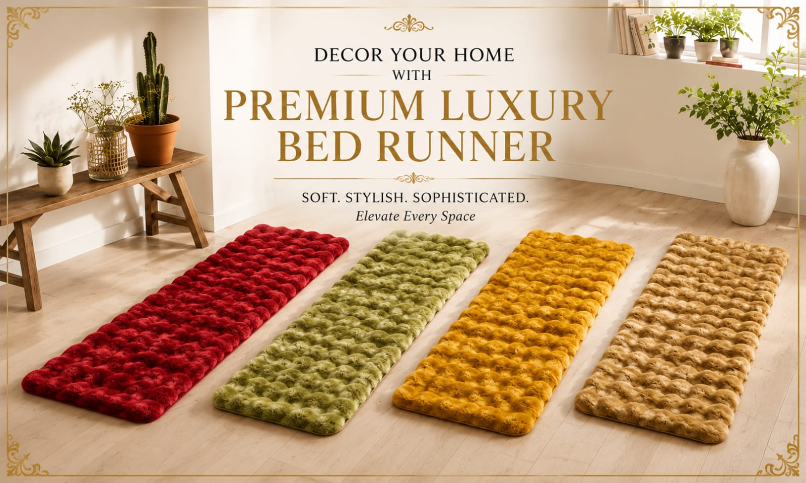 Premium quality bedsheets poster